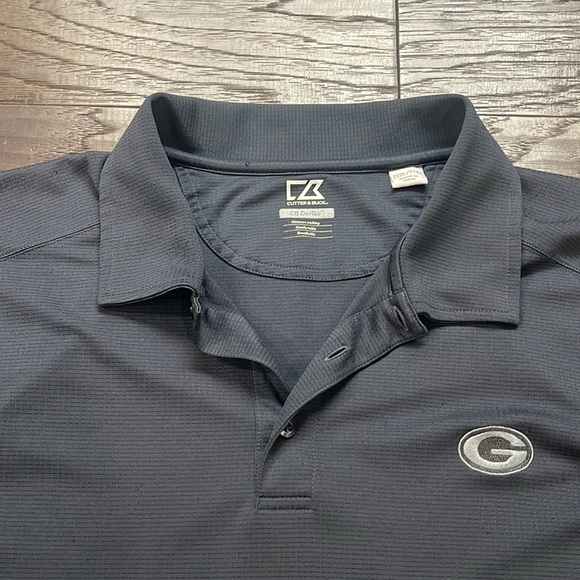 Cutter & Buck Green Bay Packers CB DryTec Polo Men’s XXXL 3XL Charcoal Gray - Picture 2 of 4